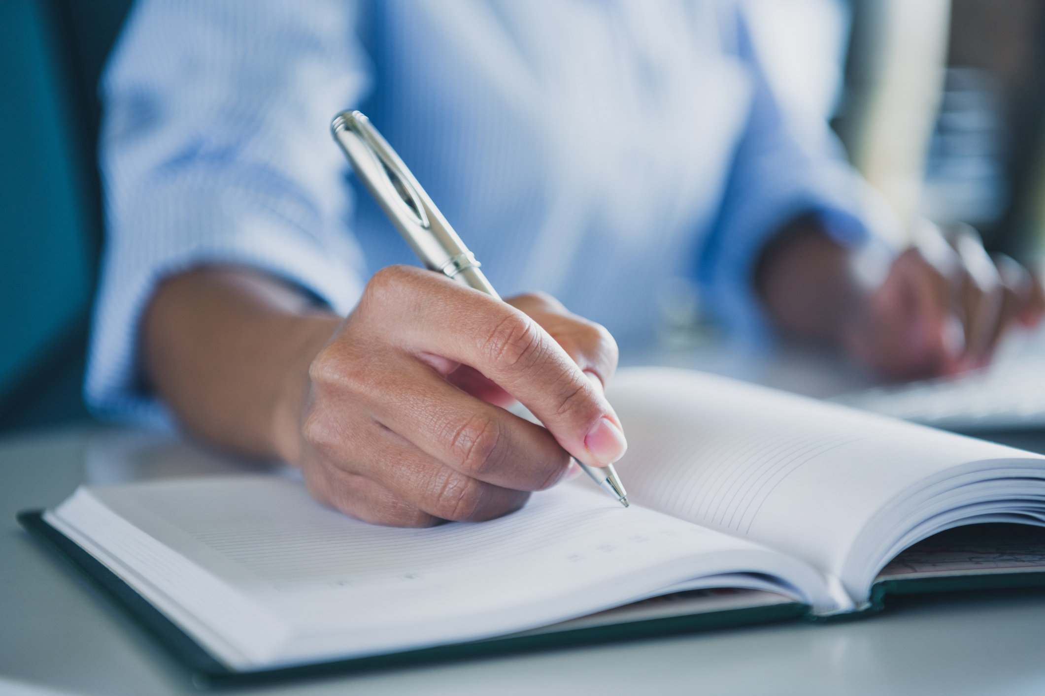 Couple reviewing finances together